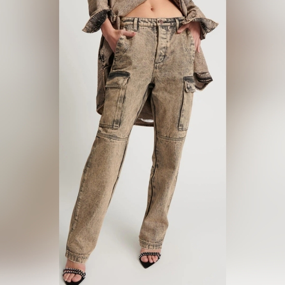 One Teaspoon Cargo Motion Pants- Rust. Size 25. NWT - Picture 3 of 7